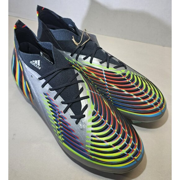 Adidas Unisex Predator Edge.1 Firm Ground Soccer Cleats Men's 12.5/Women's 11.5 - Picture 6 of 16